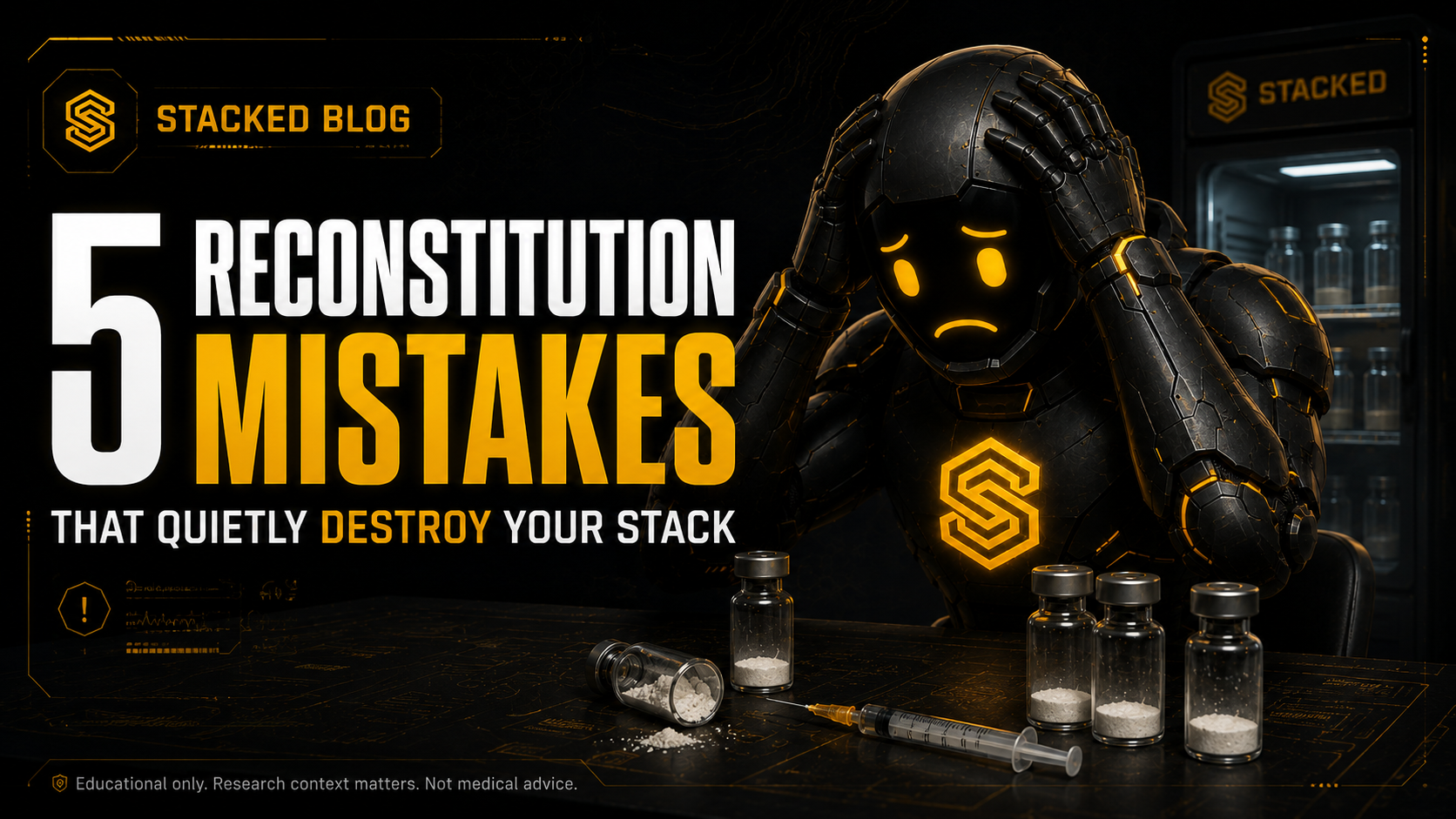 5 Peptide Reconstitution Mistakes That Quietly Destroy Your Stack