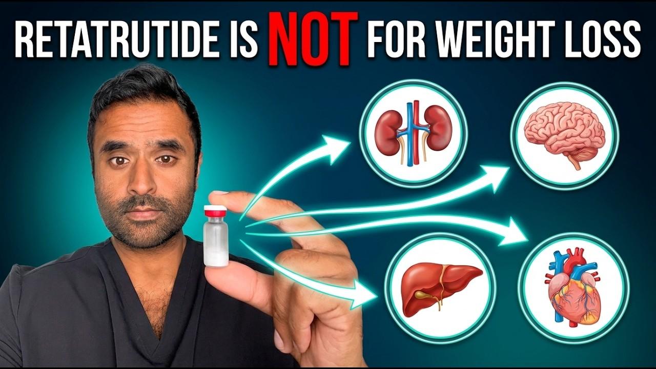 Thumbnail for Retatrutide Isn't a Weight Loss Drug — Here's What It Really Does (Weightloss Dr. Explains)