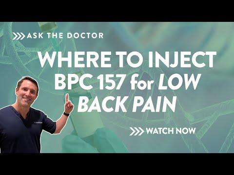 Thumbnail for Where to inject BPC 157 for low back pain