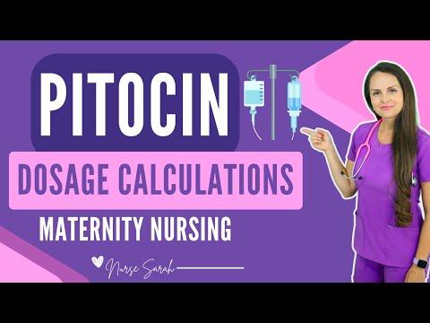 Thumbnail for Pitocin Dosage Calculations Maternity Nursing NCLEX (Dimensional Analysis) Oxytocin