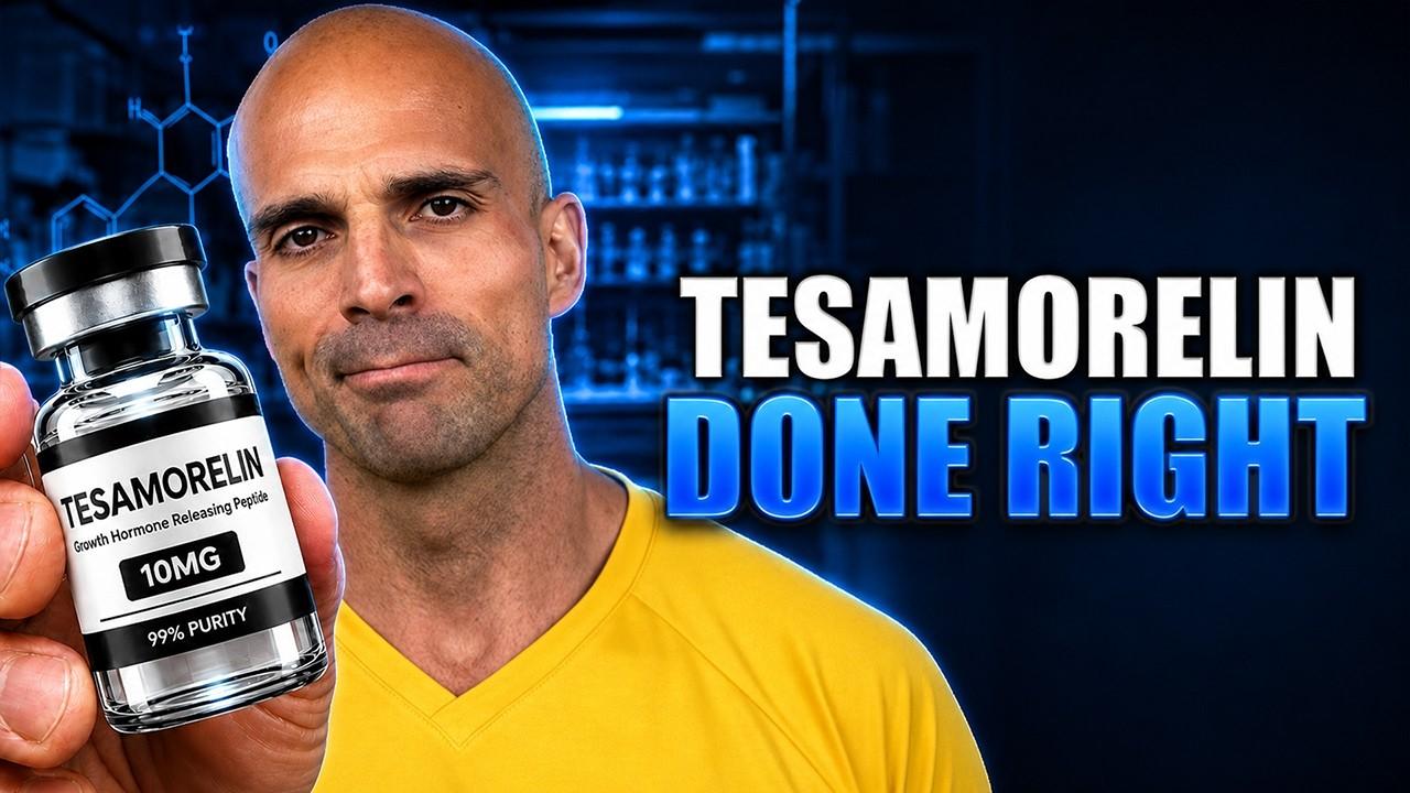 Thumbnail for Tesamorelin Masterclass How to Use it for MAXIMUM Results (Dose, Frequency, Diet, Exercise &amp; More)
