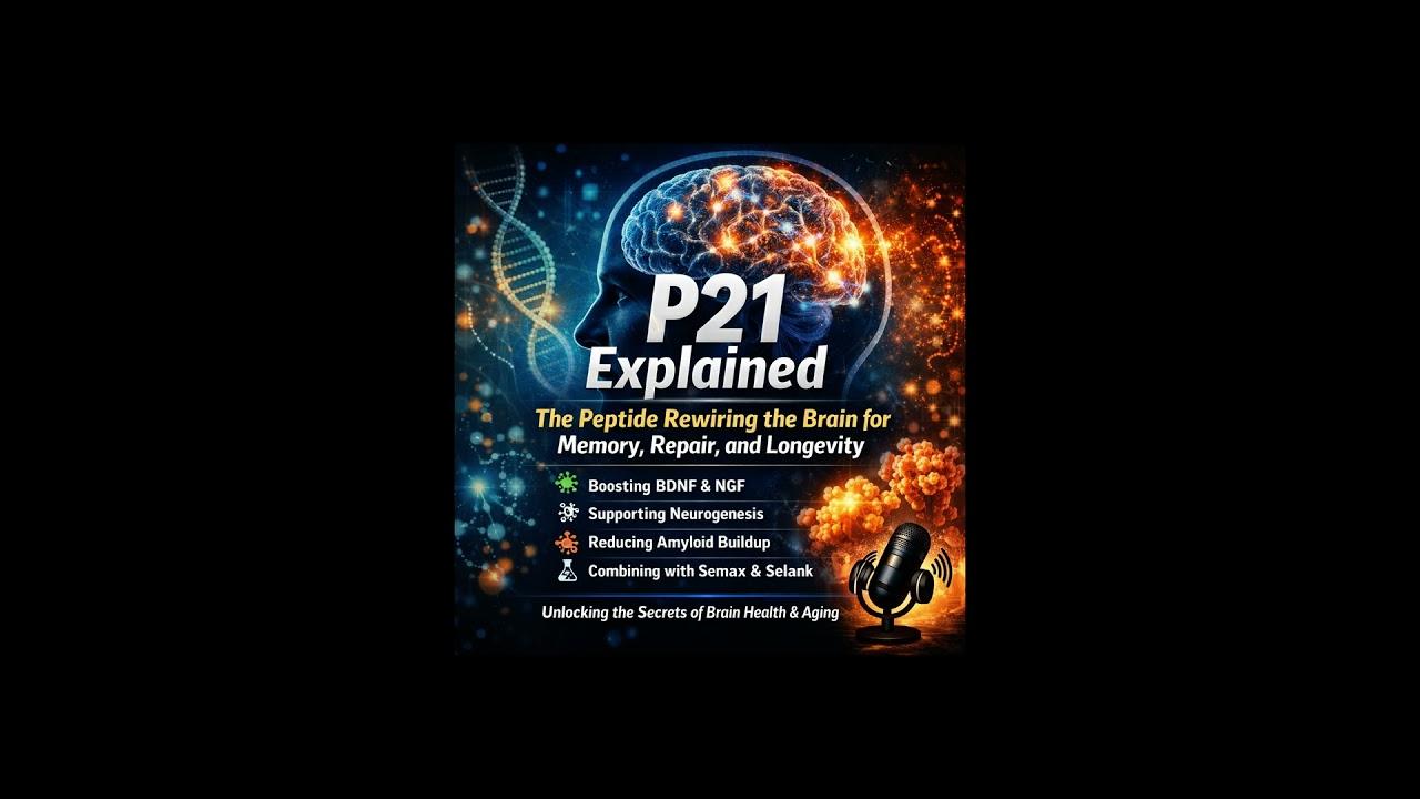 Thumbnail for P21 Explained: The Peptide Rewiring the Brain for Memory, Repair, and Longevity