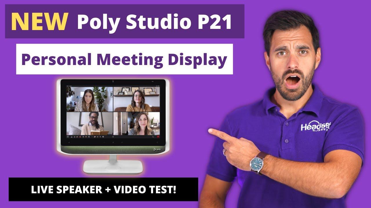 Thumbnail for Poly Studio P21 Review - All In One Monitor, Camera, and Speaker For Amazing Video Calls!
